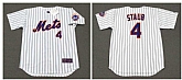 Mets 4 Rusty Staub White Throwback Cool Base Jersey,baseball caps,new era cap wholesale,wholesale hats